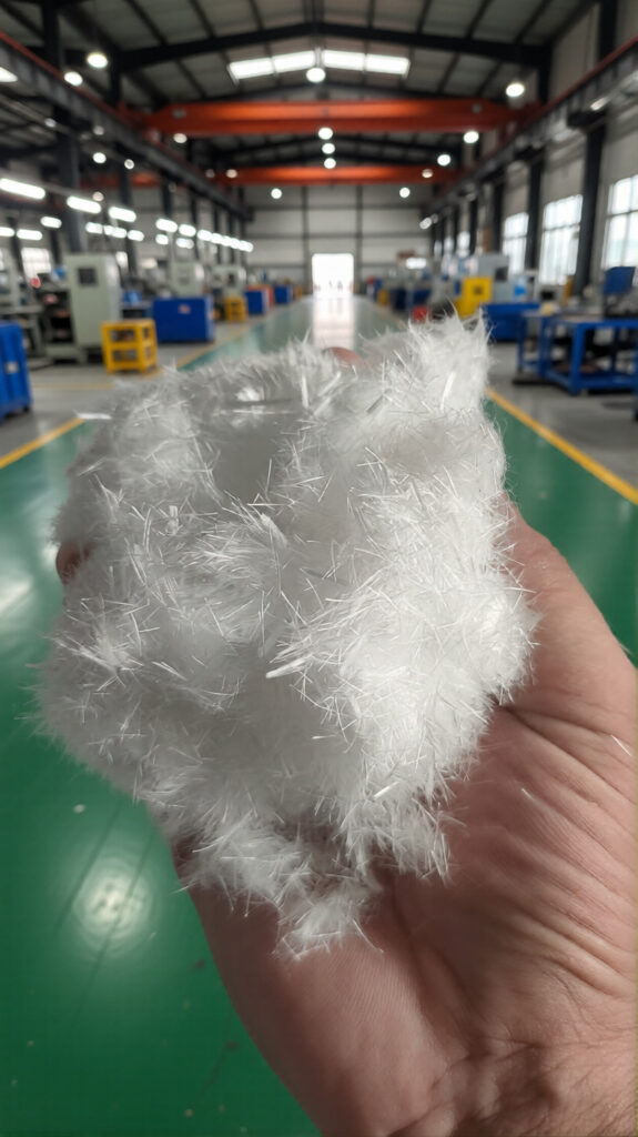Polypropylene fiber product display