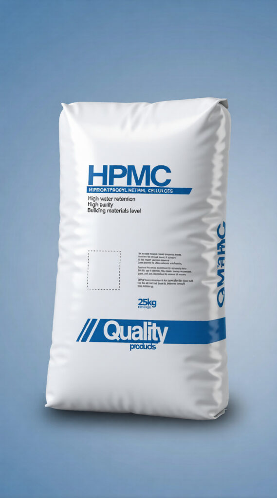 Hydroxypropyl Methylcellulose industrial bag with blue quality packaging
